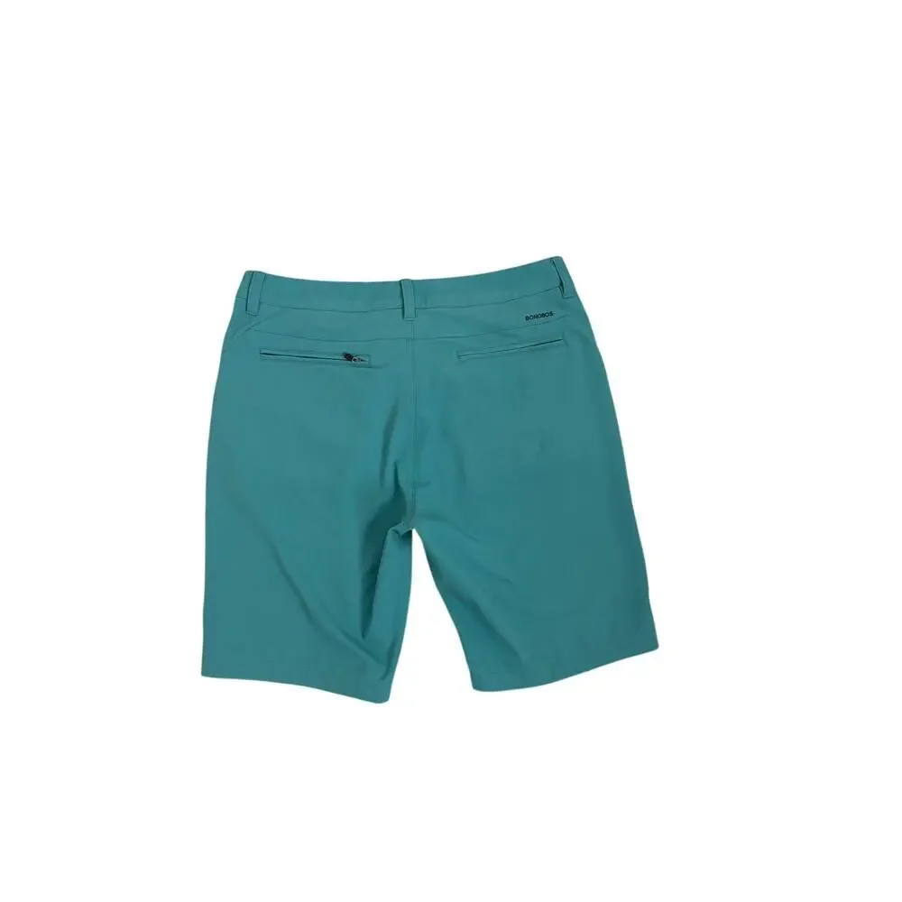 Bonobos Highland Tour Teal Green Athletic Active Golf Shorts Size 33